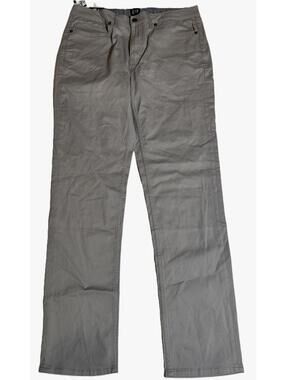 GAP Stretch Slim 5 Pocket Twill Pants Alloy Gray Men's Size 34 x 34 NWT NEW